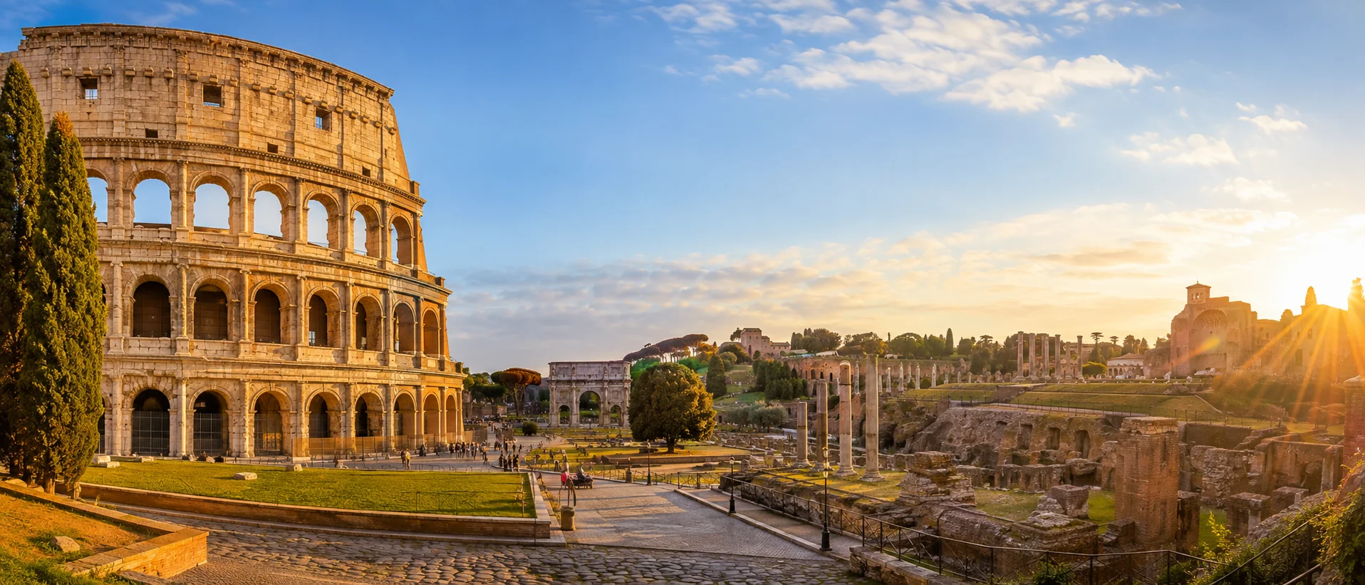 Colosseum and Roman Forum