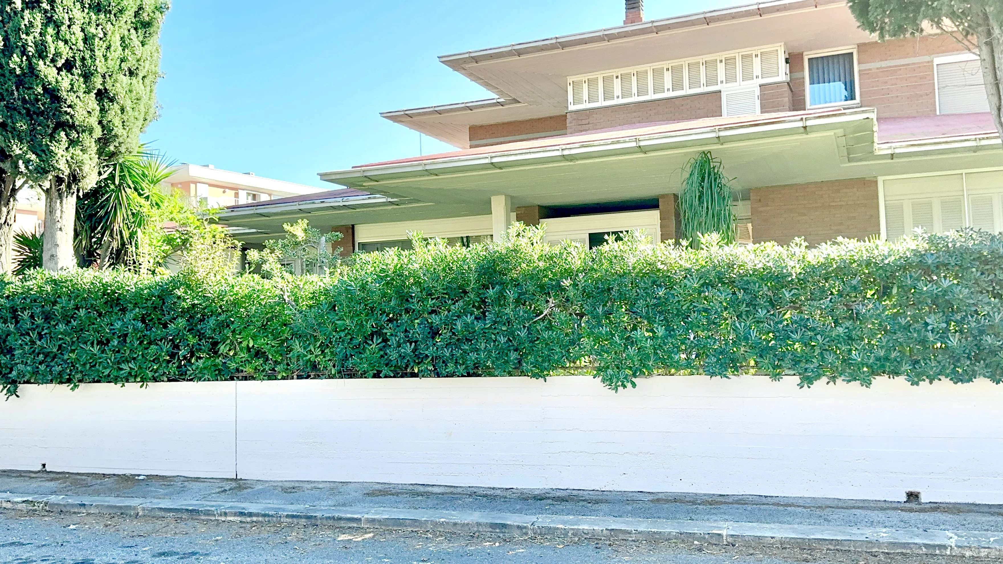 Villa façade from the street