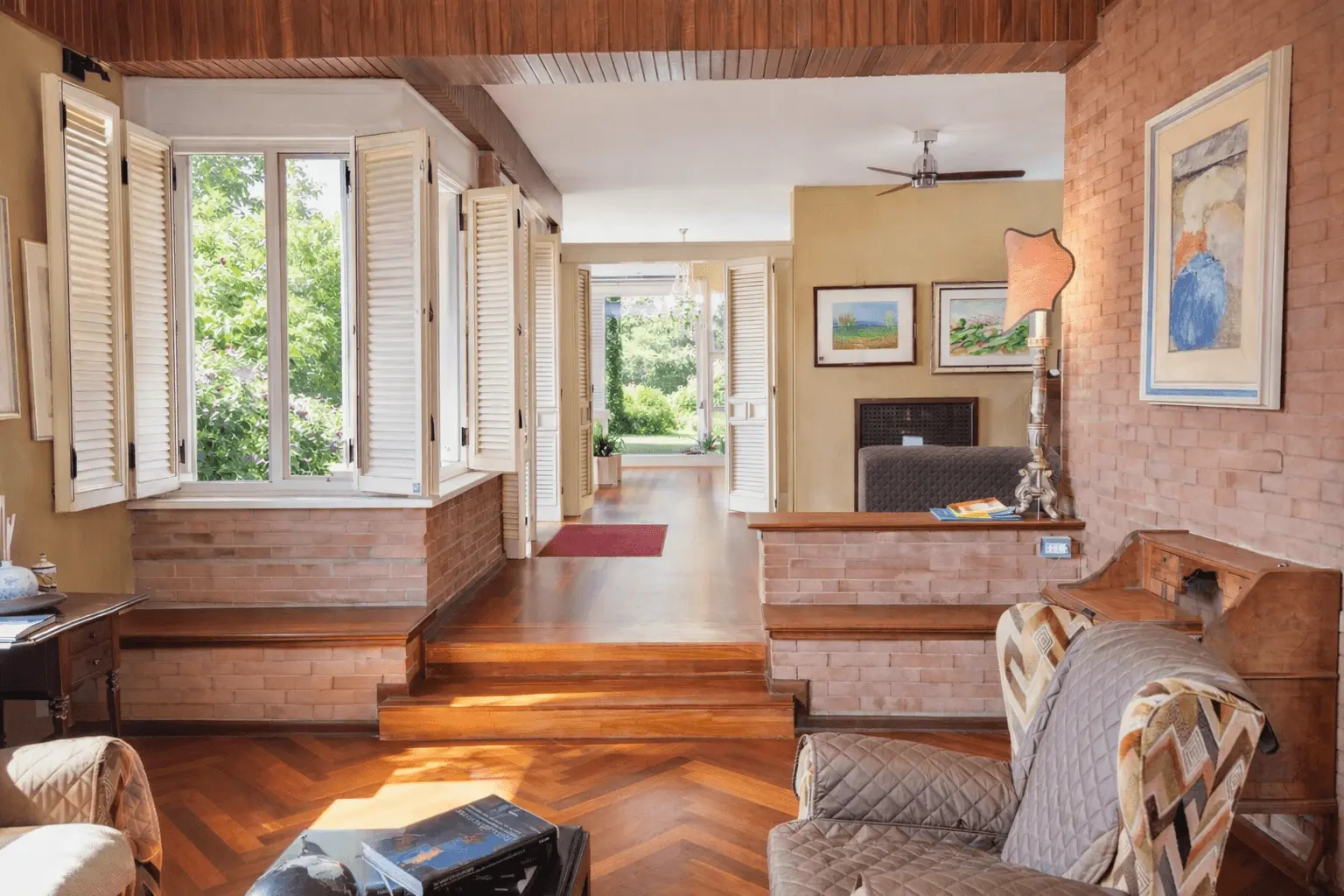 Villa Brando interiors opening onto the garden