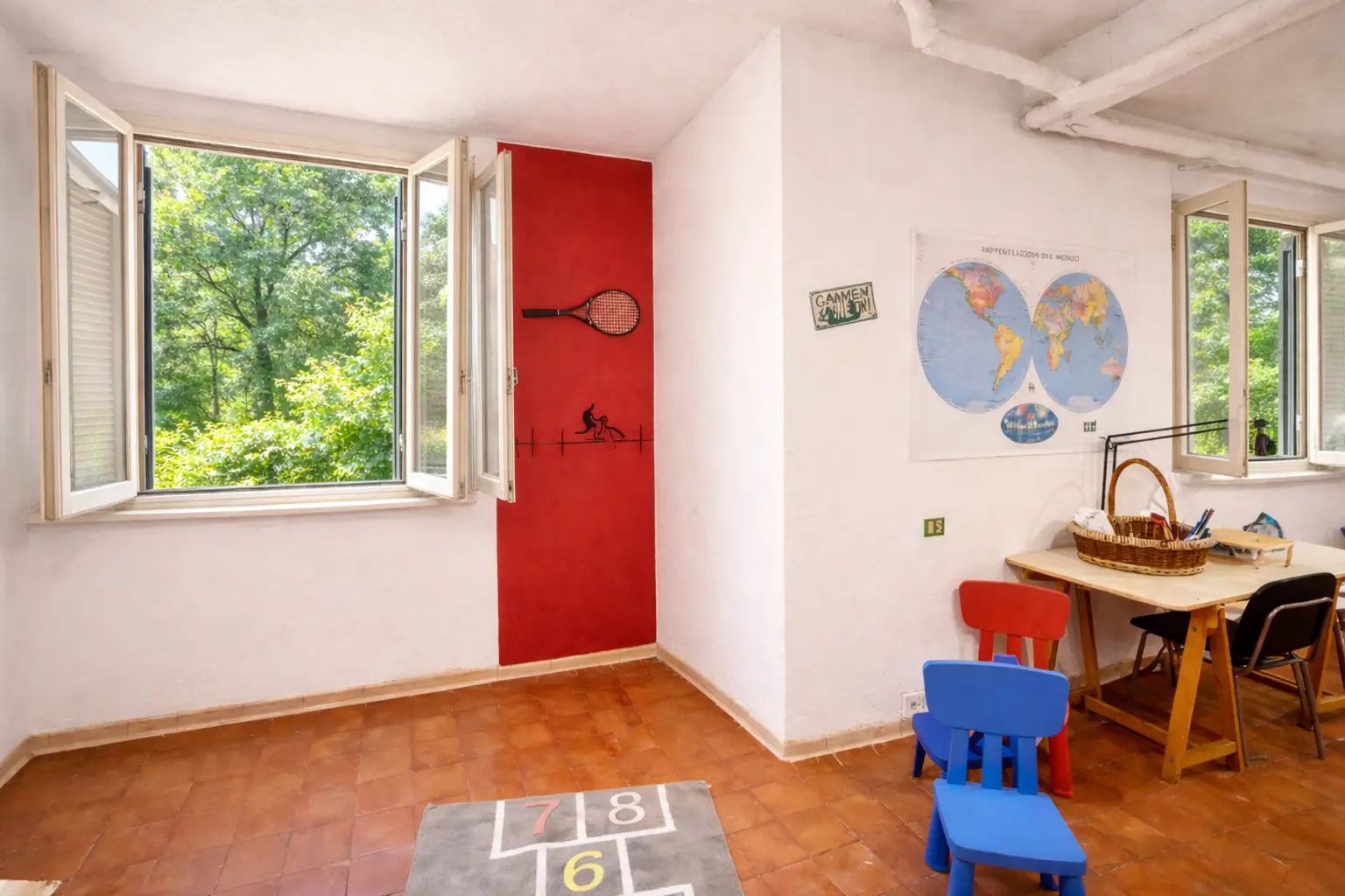 Play area by the window
